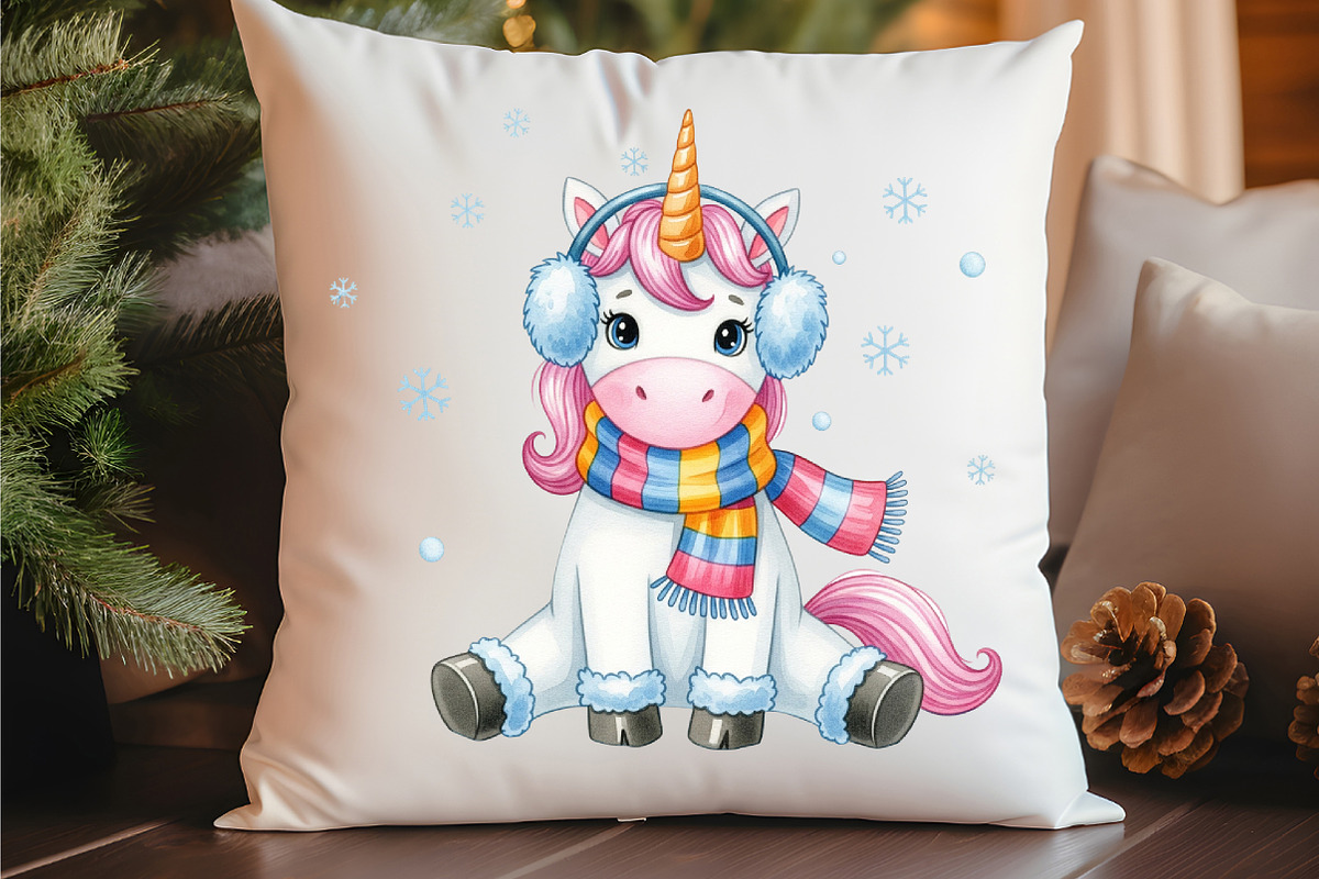 Unicorn Watercolor Clipart, an Illustration by Watercolor design (Photo 4 of 6)