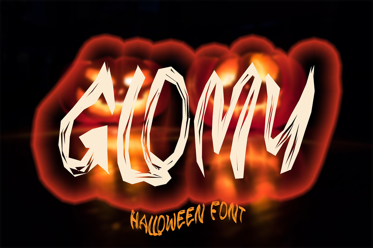 GLOMY - Halloween Horror Font, a Font by NTC Graphic (Photo 1 of 7)