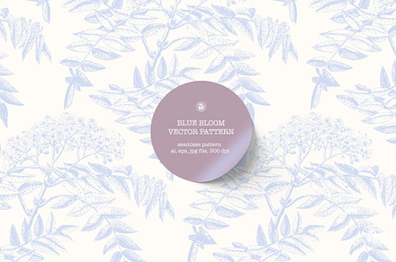 Blue Bloom Wallpaper, a Wallpaper Graphic by Bloomart Studio