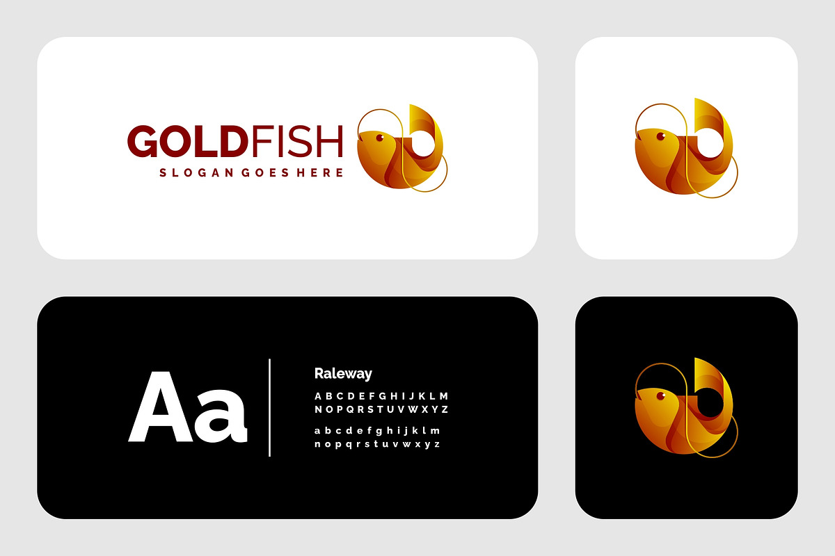 Gradient Modern Gold Fish Logo, a Branding & Logo Template by Artnivora.Std (Photo 2 of 4)