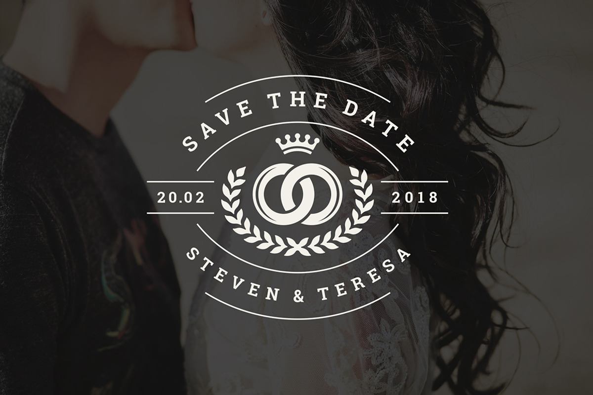 18 Wedding Logos and Badges, a Branding & Logo Template by Vasya Kobelev (Photo 12 of 15)