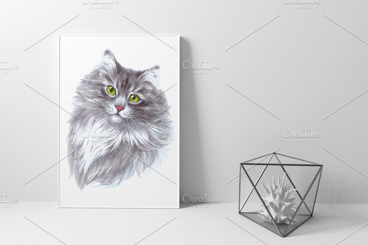 Dogs and Cats portraits, an Object Graphic by ViktoriArt (Photo 4 of 8)