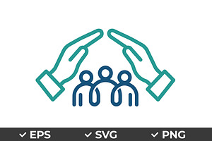 Community Care Protection Vector, an Object Graphic by Artonix