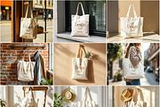 50 Fashion Tote Bag Mockups PSD Bund, a Mockup by MockupShopi (Thumbnail 10 of 10)