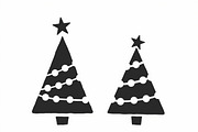Cozy Holiday Tree Silhouette Designs, an Illustration by Gaye Art (Thumbnail 13 of 21)