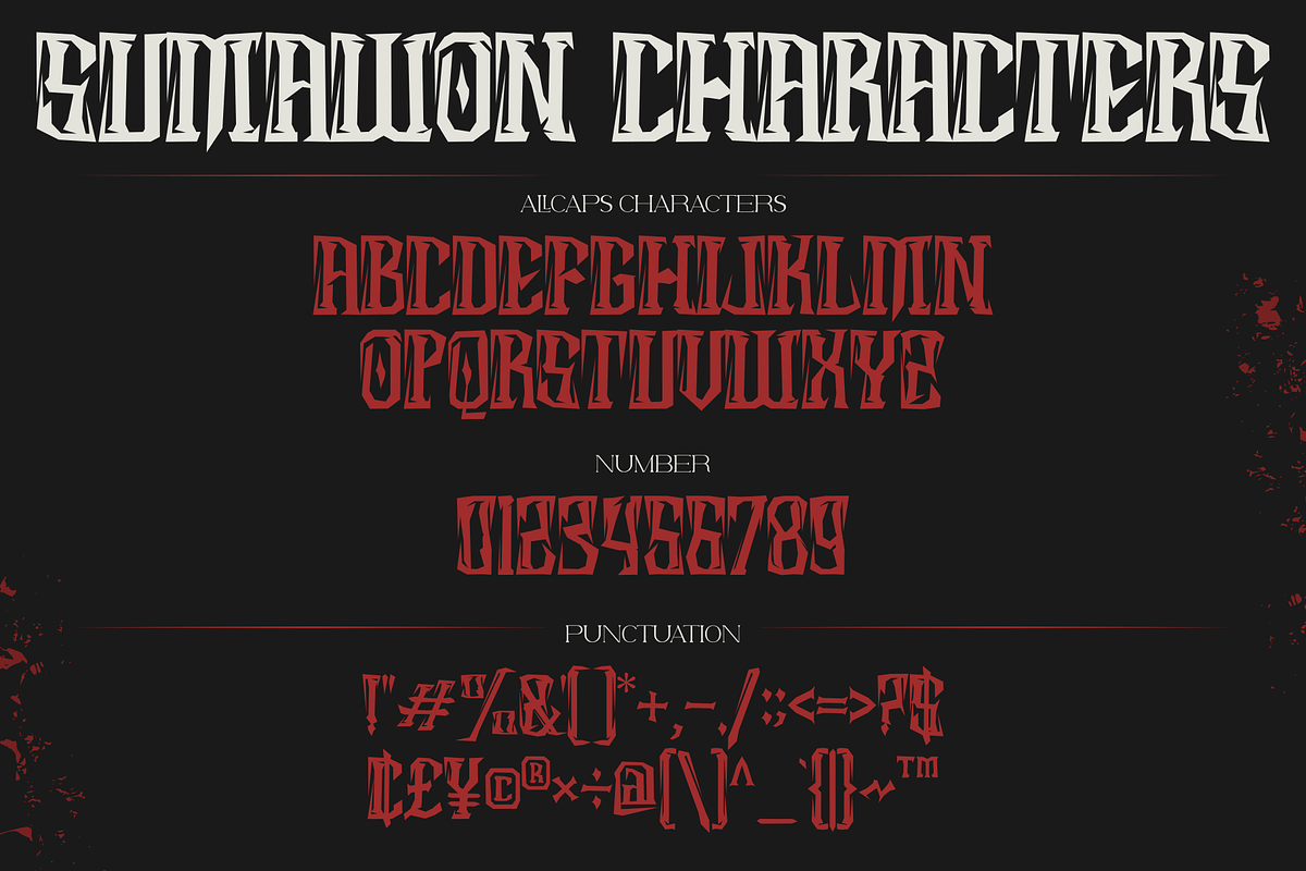 Sumawon, a Blackletter Font by Yktypstd (Photo 5 of 6)