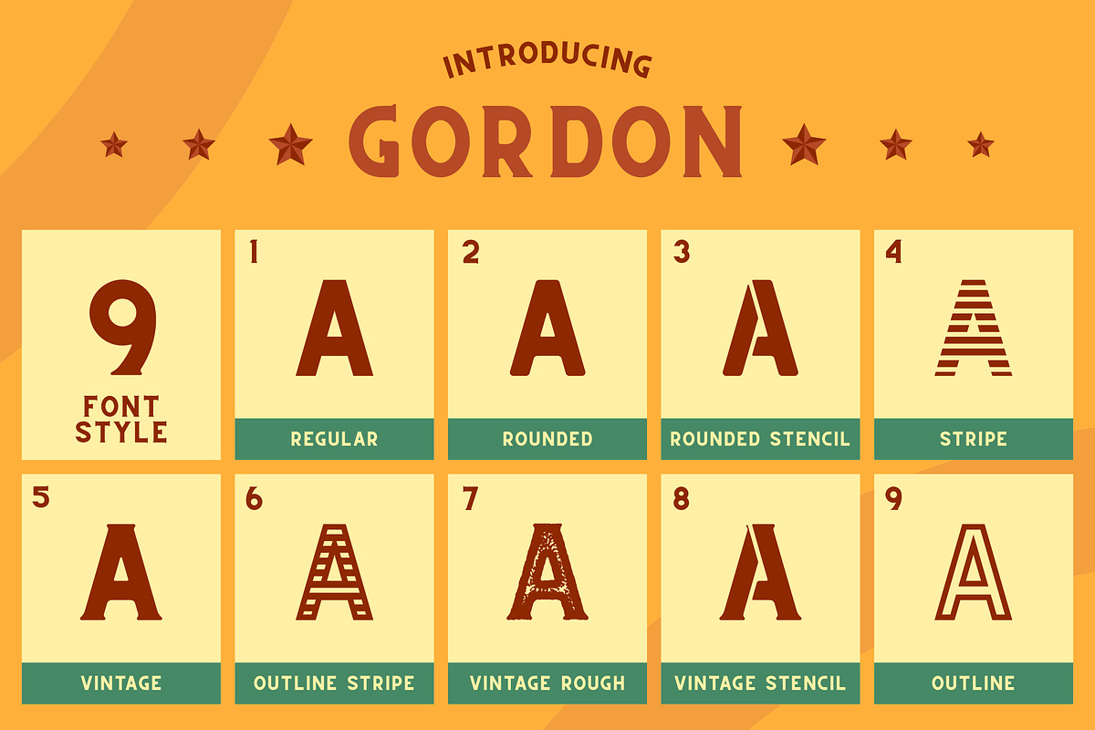 CS Gordon Font Family preview 5