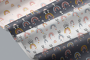 Cute pandas & rainbows  patterns, a Pattern Graphic by Tkoko vectors & patterns (Thumbnail 3 of 6)