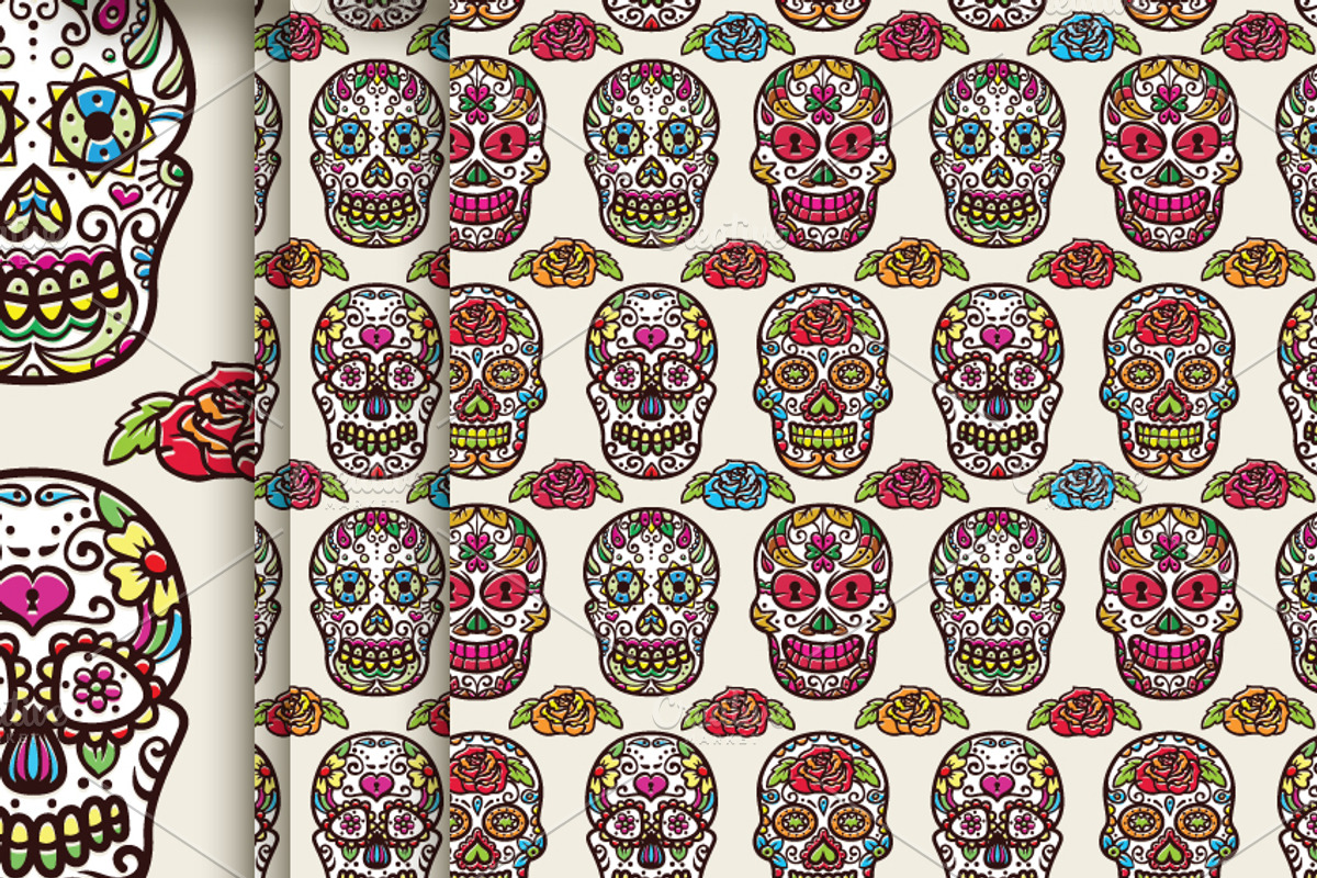 Day of the Dead Sugar Skull Set, an Illustration by RalucaGheorghe (Photo 4 of 4)