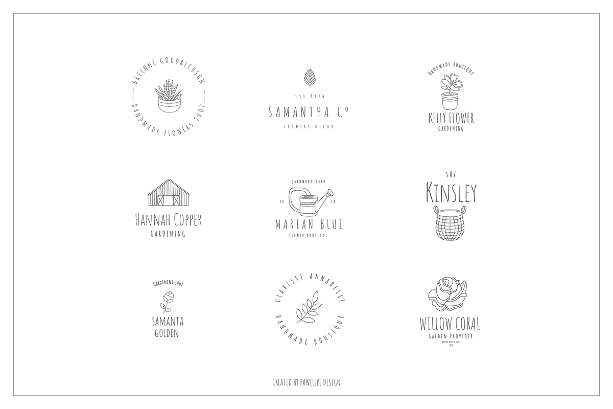 101 Vector Gardening Doodles, a Branding & Logo Template by pawellpi (Photo 2 of 22)