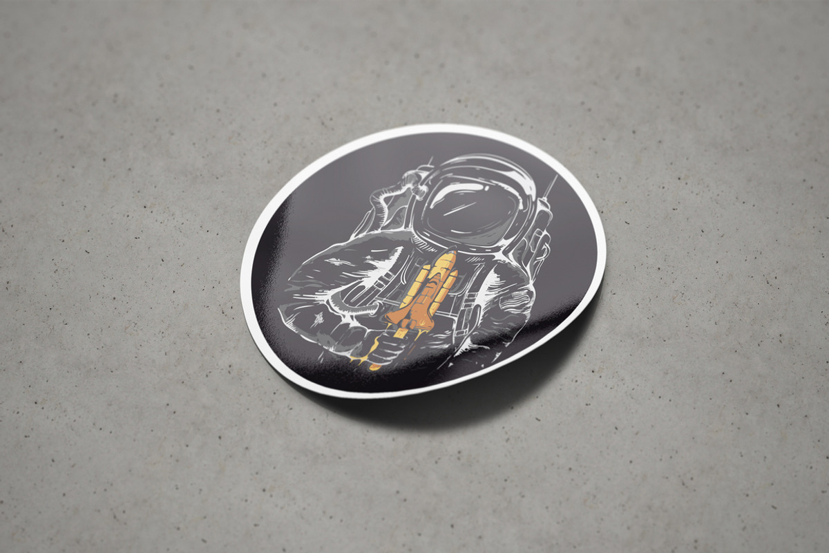 Die Cut Stickers Mock-Up, a Mockup by MassDream (Photo 3 of 10)