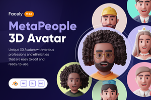 Facely V2 - MetaPeople 3D Avatar