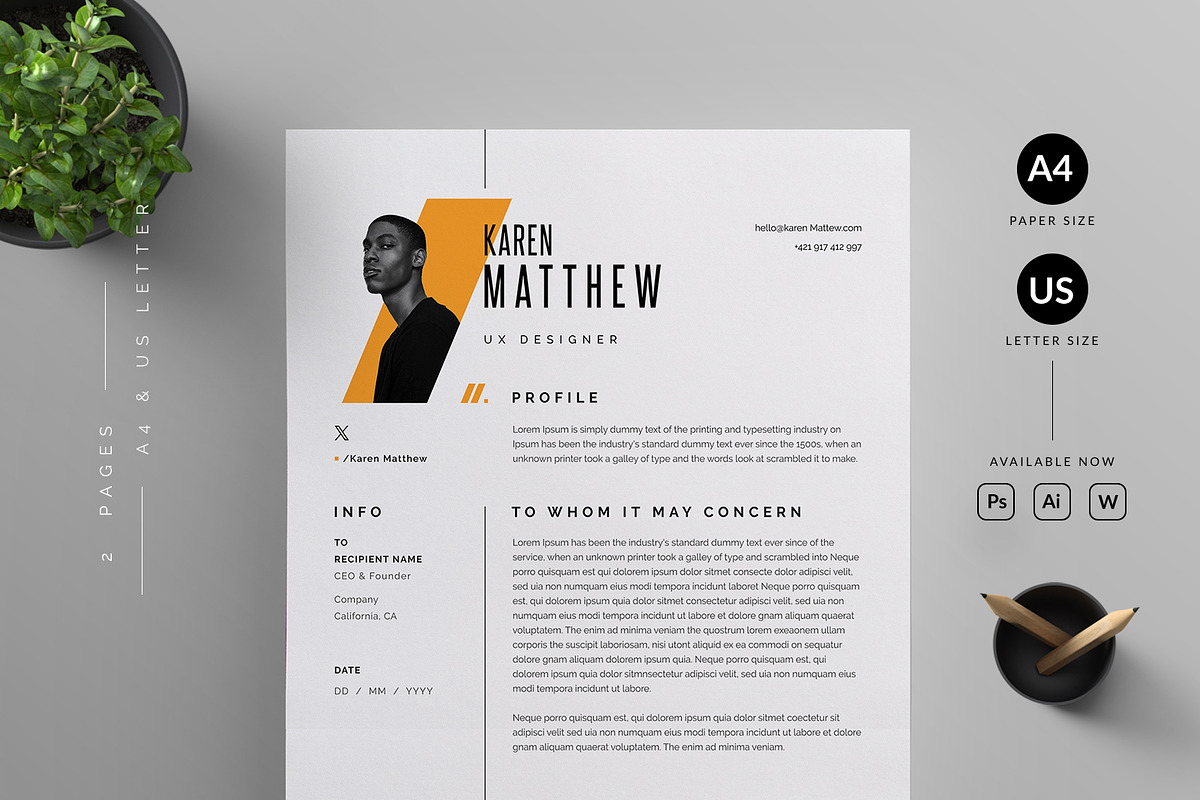 Resume/CV, a Resume Template by Reuix Studio (Photo 3 of 5)