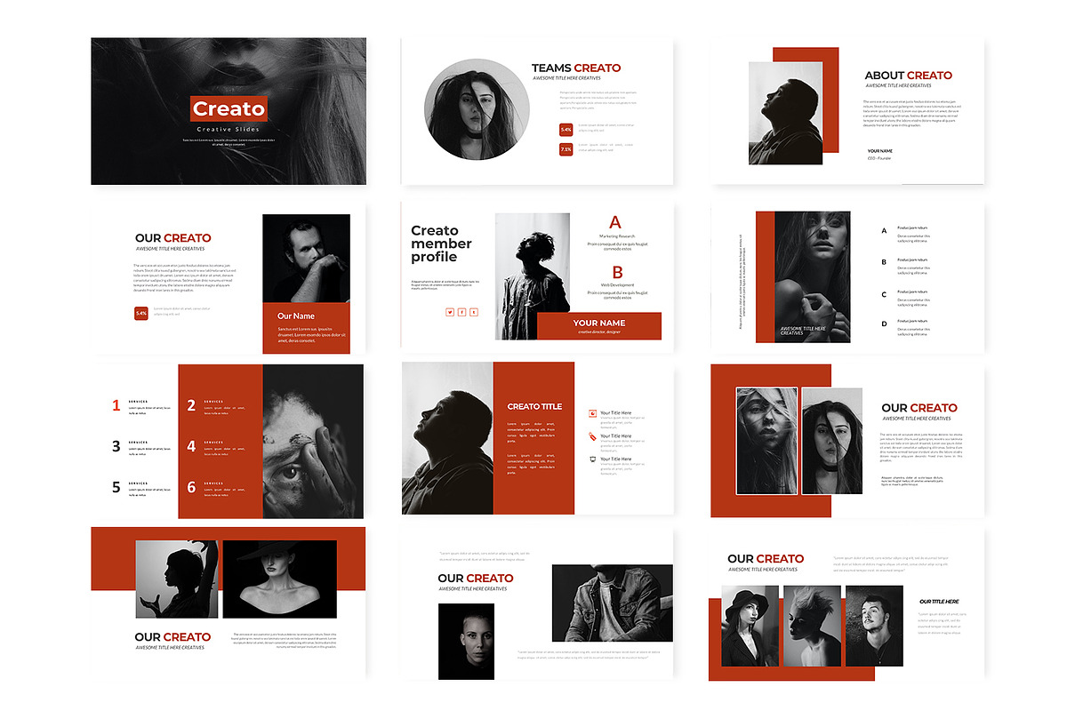 Creato - Google SLides Template, a Presentation Template by AQR Studio ...