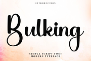 Bulking, a Handwritten Font by InermediaSTUDIO (Thumbnail 1 of 7)
