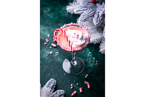 Christmas drink pink peppermint, a Food & Drink Photo by Yulia Furman