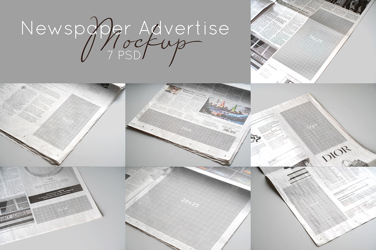 Newspaper Advertise Mockup v4, a Print Template by 2dsight (Photo 8 of 8)