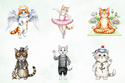 Quirky Cats Sublimation Clipart, an Illustration by Creative Art (Thumbnail 9 of 9)