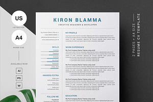 Resume Template & Business Card