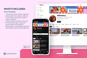 YouTube Branding Kit - Bold UI