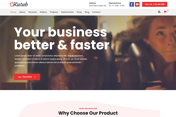 Responsive Multi-Purpose WordPress Theme - Kutub Pro preview 6
