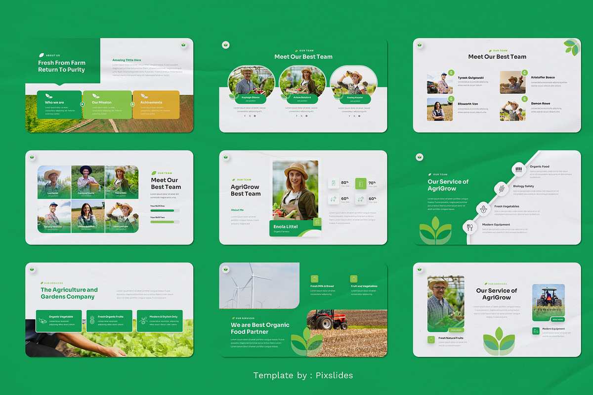 Agriculture and Garden PowerPoint, a Presentation Template by Pixslides (Photo 3 of 5)
