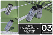 Active Lifestyle Bottle Mockup, a Packaging Mockup by Permadi Creative (Thumbnail 1 of 5)