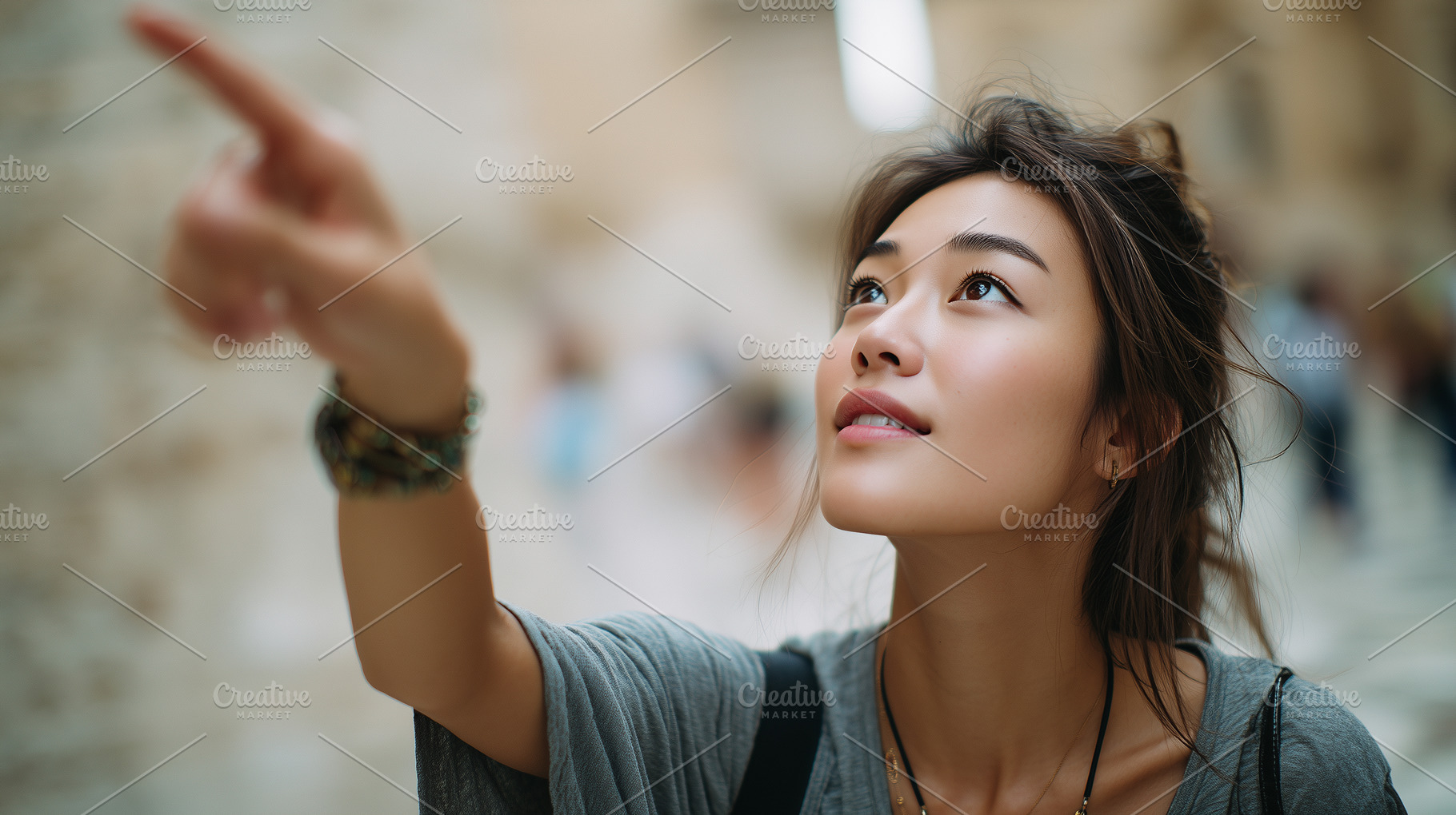 Young asian female traveler, a Person Photo by MistyDay