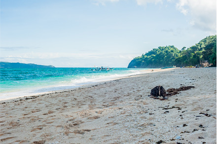 Beautiful white sand beach of, a Nature Photo by Elizaveta Galitskaya