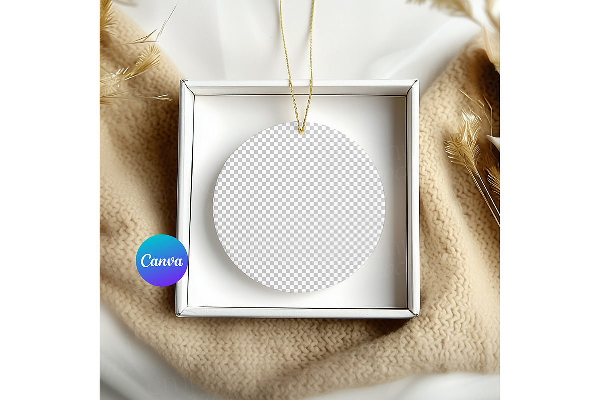 Ceramic Ornament Mockup, a Merchandise Mockup by EmpaviMockups (Photo 2 of 6)