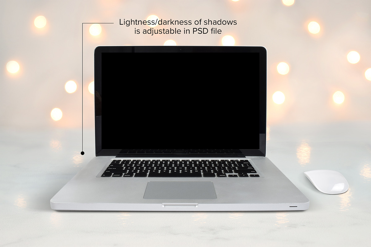 Computer Mockup - PSD, PNG & JPG, a Merchandise Mockup by MelissaBMockups (Photo 4 of 8)