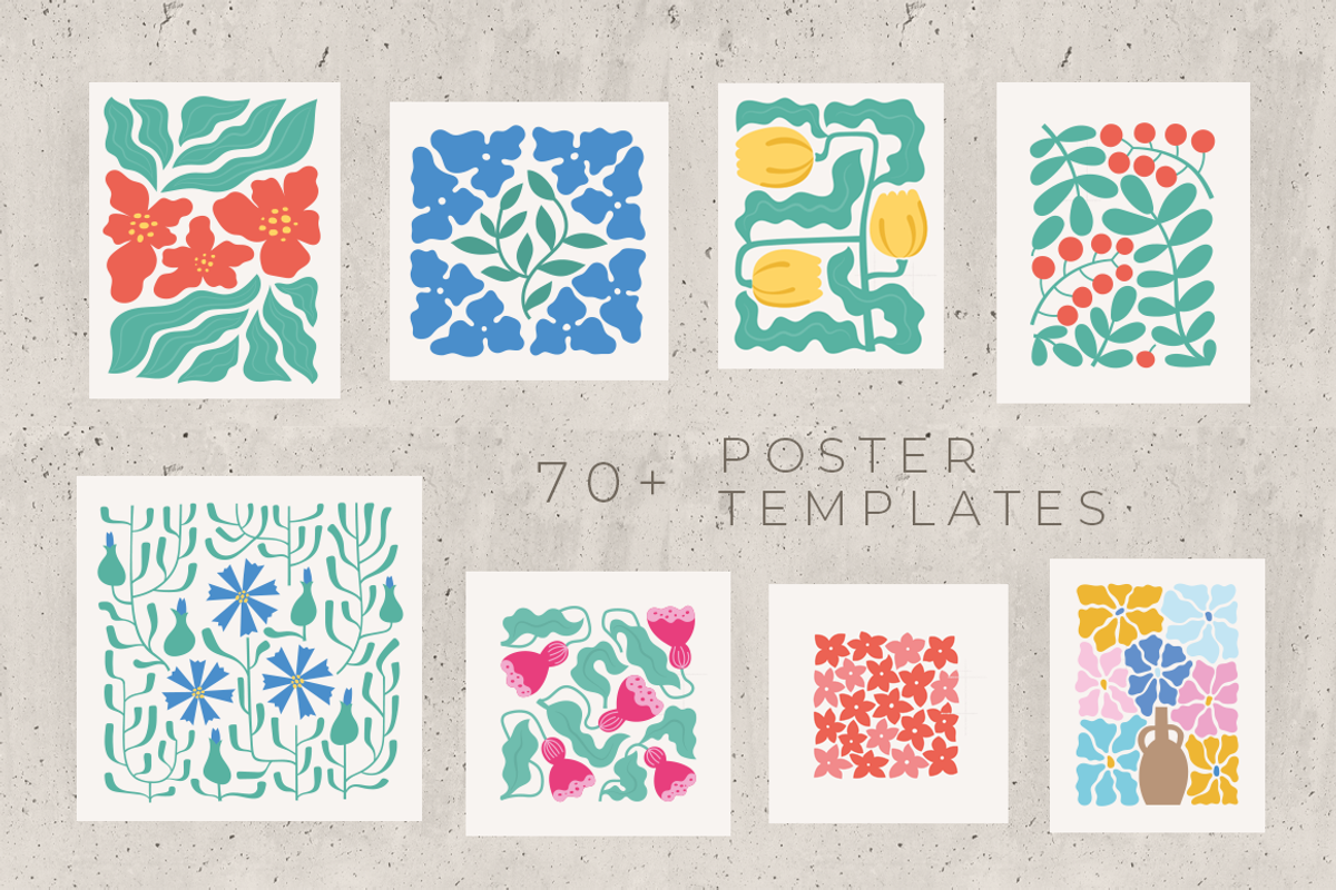 Abstract Flora. Poster Creator, a Decorative Illustration by Purrga (Photo 2 of 10)