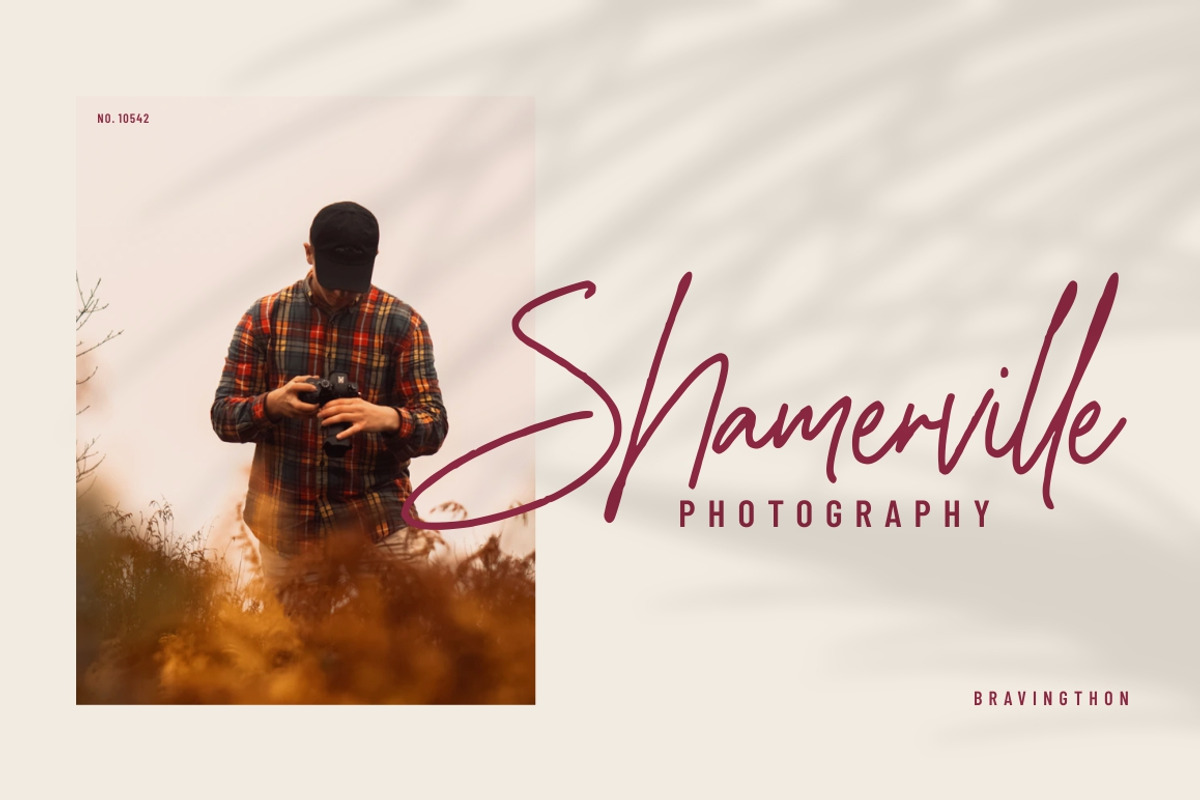 Bravingthon - Casual Signature Font preview 4