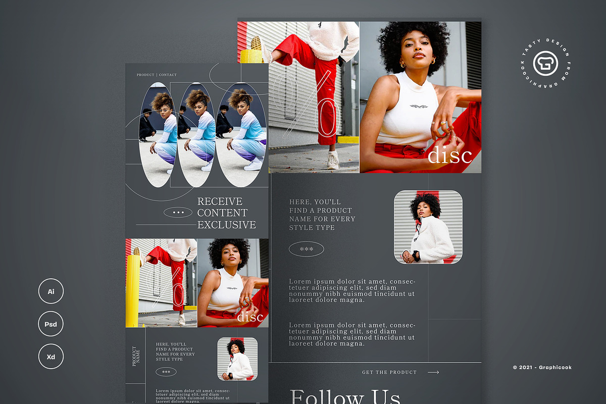 Email Newsletter Simple Aesthetic, an Email Template by graphicook (Photo 1 of 3)