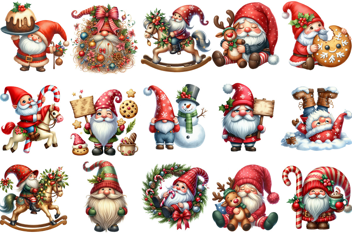 Funny Christmas Gnome Sublimation, an Illustration by Designking (Photo 3 of 5)