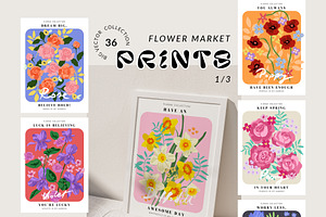 Flower Market Posters & Patterns