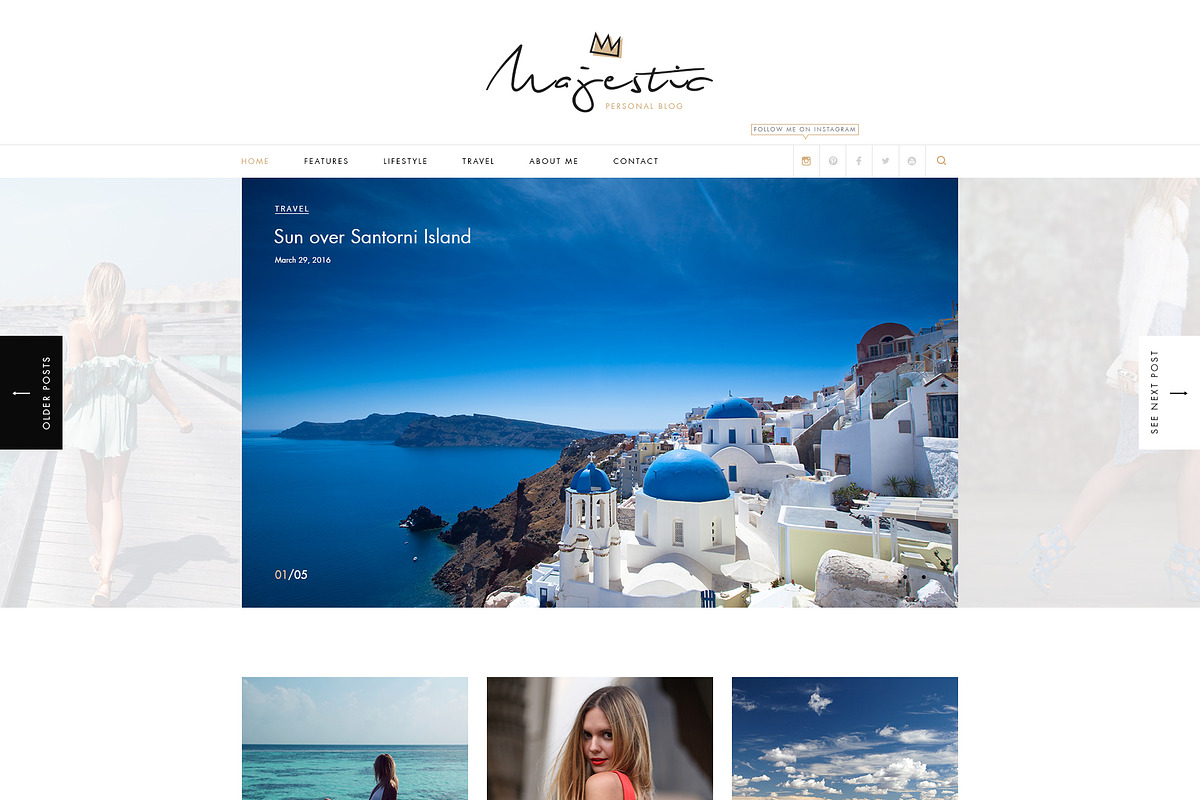 Majestic-Premium Personal Blog PSD, a Websites & App Template by Milo Studio (Photo 7 of 18)