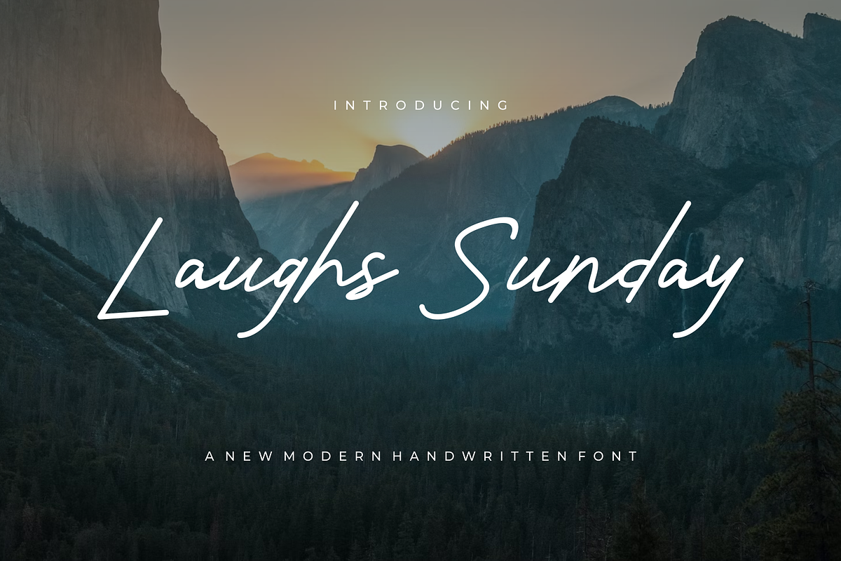 Laughs Sunday - Font, a Script Font by artchiles_design (Photo 1 of 5)