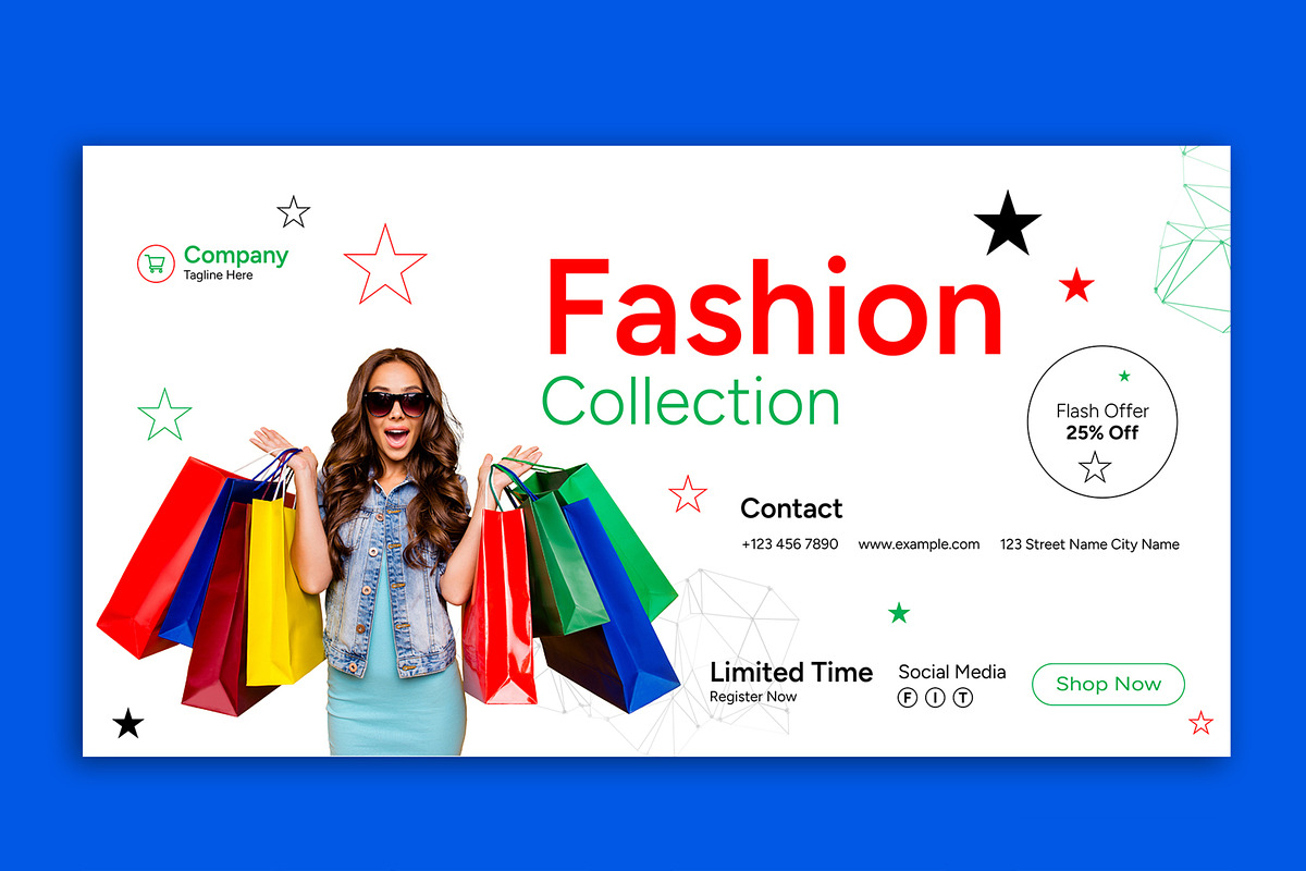 Fashion Collection Web Banner Set, an UI Kit Template by CreativeShaper (Photo 2 of 4)