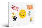Sticker Mockup on Laptop, a Wearable Device Mockup by DSNA Mockup (Thumbnail 5 of 5)