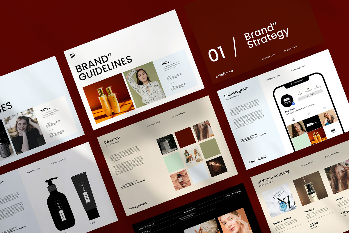 Brand Identity Guidelines Template, a Brochure Template by Studio Industry (Photo 2 of 12)