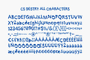 CS Destry – Etchy Font, a Sans Serif Font by Craft Supply Co. (Thumbnail 8 of 8)