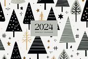 14 seamless minimalism Christmas, a Pattern Graphic by ARTOZEN DIGITAL (Thumbnail 5 of 14)