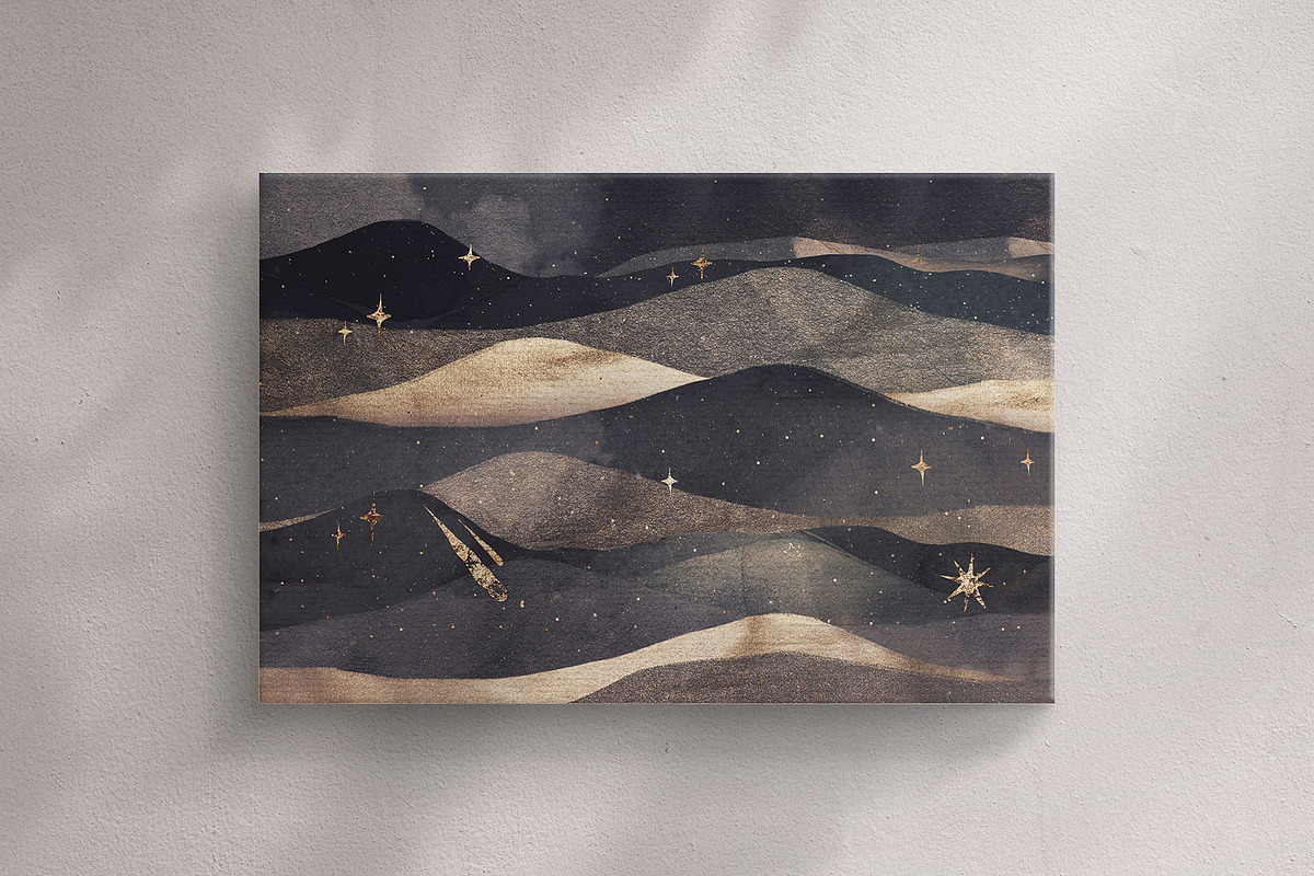 Abstract Landscape & Starry Night, a Texture Graphic by by creative paper (Photo 5 of 16)