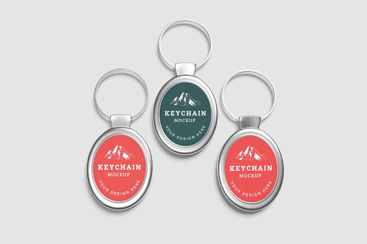 Keychain Mockup, an Advertising Mockup by AndikaGraphic (Photo 4 of 7)