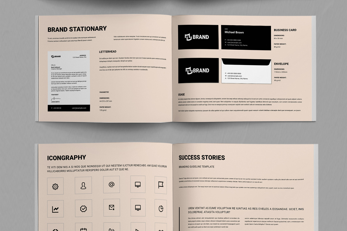Brand Guideline Template, a Brochure Template by ContestDesign (Photo 5 of 5)