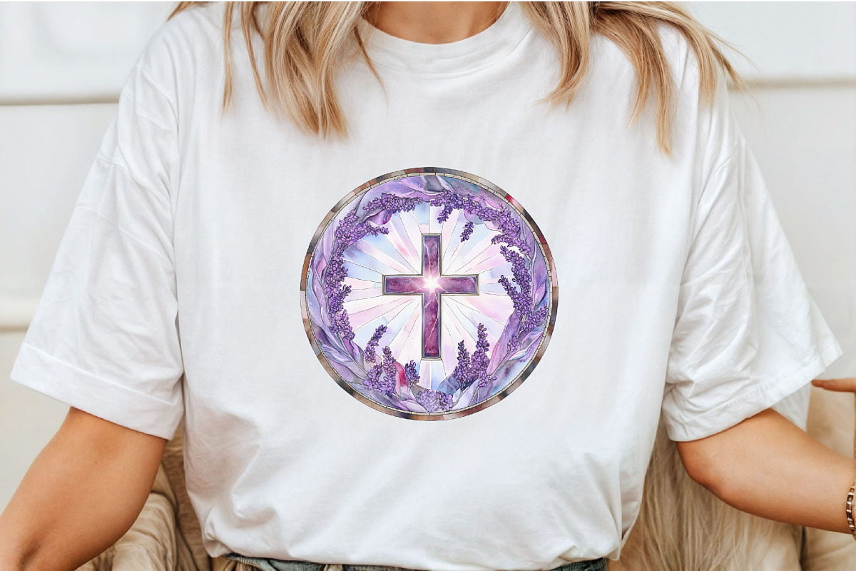 Lavender Blessing & Cross Stained, an Illustration by Craft Nest (Photo 3 of 6)