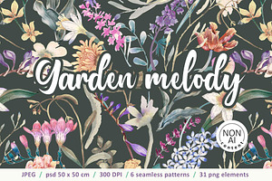 Garden Melody. Floral pattern