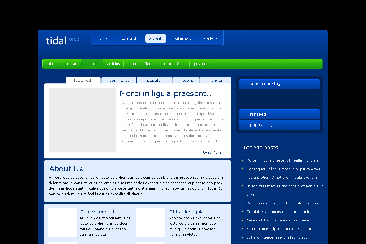TidalForce - Elegant Team, a WordPress Template by Elegant Themes Team