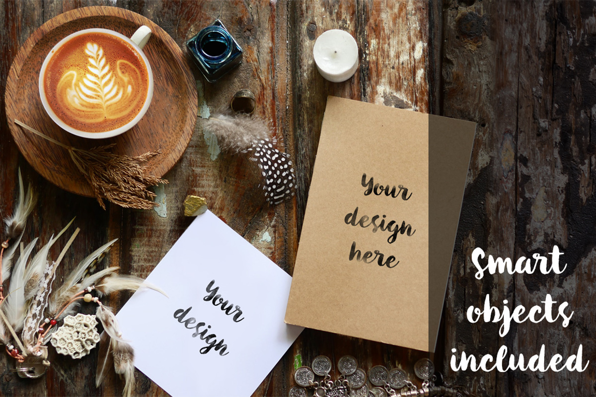 Autumn Journey. 6 Rustic mockups., a Mac Mockup by Boho Mockup (Photo 3 of 3)